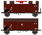 Exact-Train EX23606 - H0 - 2-tlg. Set Gedeckter Güterwagen Rotes Kreuz, DRB, Ep. II